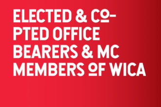 Elected & Co-pted Office Bearers & MC Members of WICA