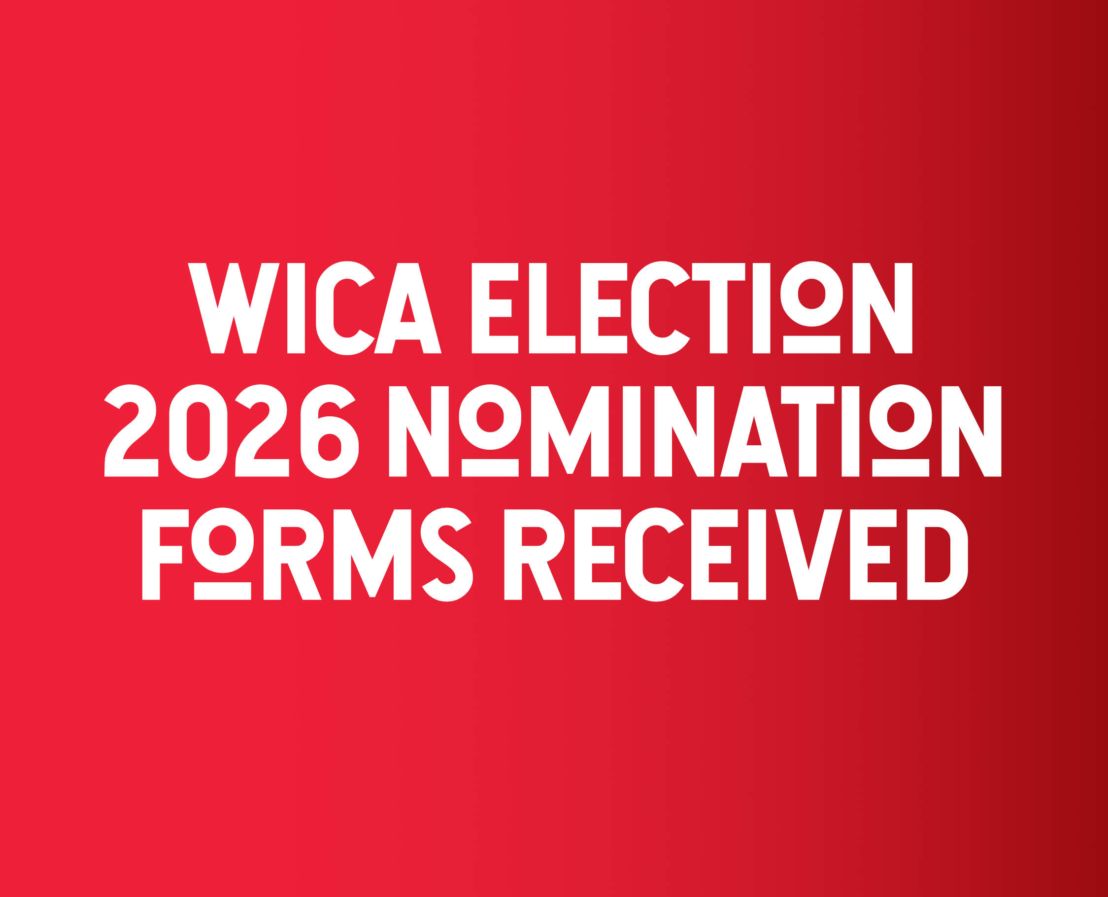Wica Nomination Forms